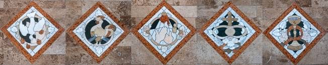 Quelle: K. Wiest Sakramente Mosaikbilder St. Pankratius Ostrach